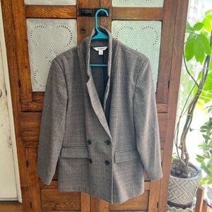 Old Navy Houndstooth Blazer in Gray